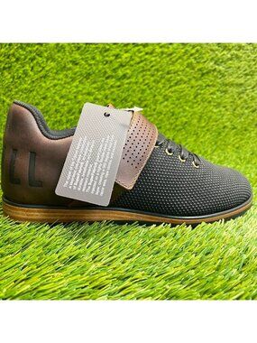 Nobull Lifters Womens Size 6.5 Black Brown Training Weightlifting Shoes Sneakers